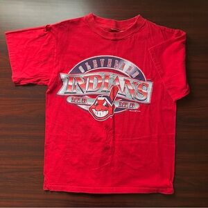 Vintage Cleveland Indians Shirt MLB Baseball Chief Wahoo 90s Men’s Small